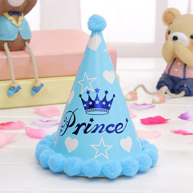 Children Adults Birthday Cap Kids Party Fuzzy Ball Hats Decor | Детская одежда и обувь