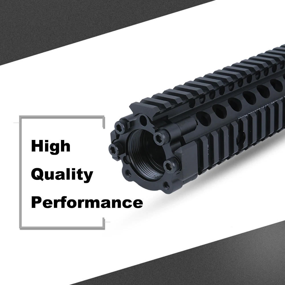 Алюминиевое жесткое пальто анодированное MK18 RISII " 9" 1" страйкбол Handguard черный CB тактический рельс для AR AEG страйкбол M4A1 Пейнтбол