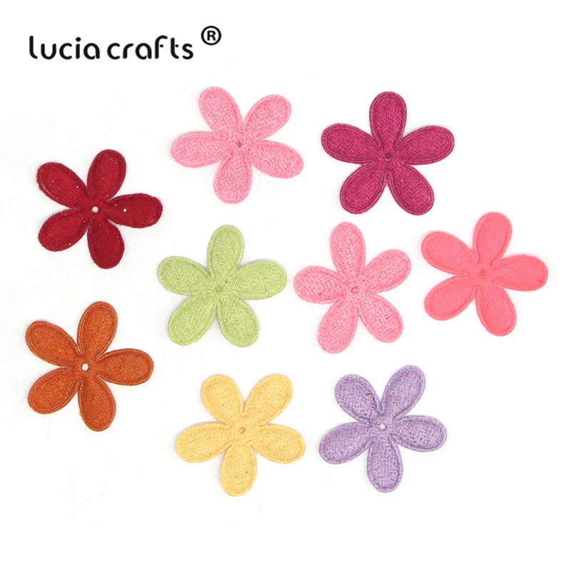 Lucia ремесла 24 шт./лот 26*26 мм цветочный узор фетровая ткань для DIY Детская комната дома стены ручной работы материалы B1107