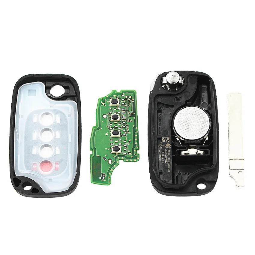 OEM 3+ 1/4 кнопки флип дистанционного ключа автомобиля 433 МГц с 4A чип для Benz Smart Fortwo 453 Forfour