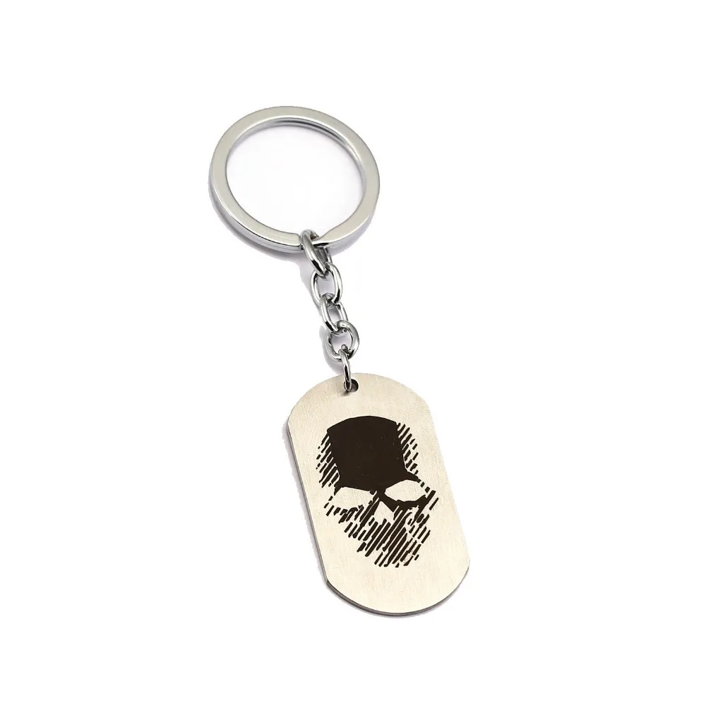 

12pcs/lot Tom Clancy's Ghost Recon Wildlands Keychain Dag tag Key Ring Holder Fashion Chaveiro hot game Key Chain Gift Jewelry