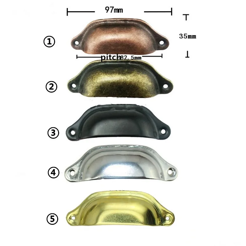 2 шт 97 мм Ретро Металлические Ручки для ящика кухонного шкафа мебельные ручки, фурнитура антикварный шкаф ручки