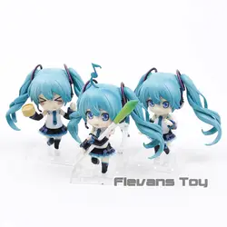 Аниме Vocaloid Hatsune Мику V4 китайский Ver. ПВХ фигурку Коллекционная Brinquedos Дети игрушечные лошадки кукла подарок 10 см 3 шт./компл./