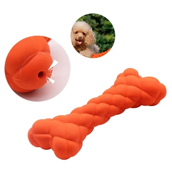 

Cat Chews Bone Toy For Teeth Training Squeaker Squeaky Sound Play Toys Resistant To Bite Jouet Pour Chien Perro