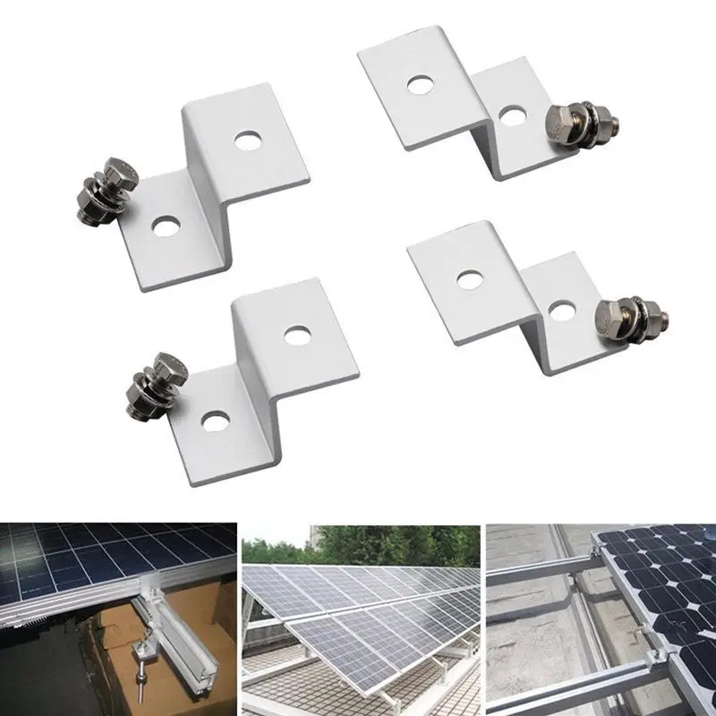 5 Sets Solar Panel Mounting Stand Z Type Solar Ssytem Installation Brackets Aluminum W