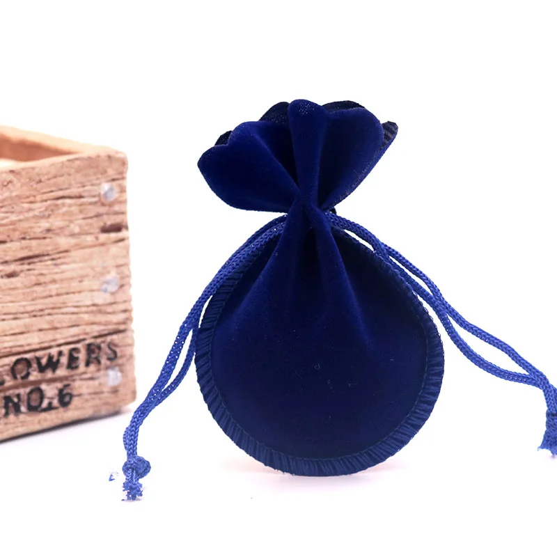 10pz Sacchetto Regalo Borsa Gioielli Drawstring Bag In velluto Per Caramelle