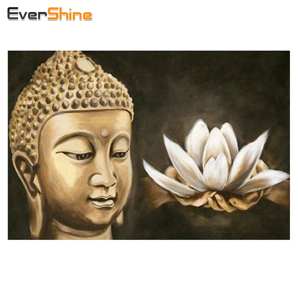 

EverShine Religion Diamond Painting Cross Stitch Square Mosaic Diamond Embroidery Needlework Patterns Rhinestone Paintings