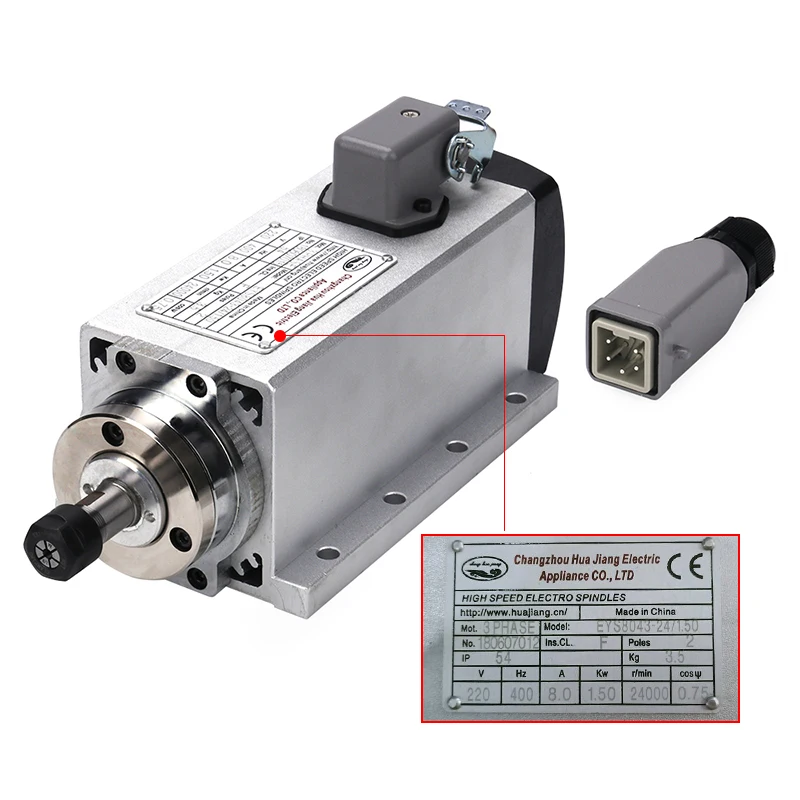 Новинка! 1.5квт шпиндельный двигатель с воздушным охлаждением мотор с чпу шпиндель мотор станок шпиндель высокое качество