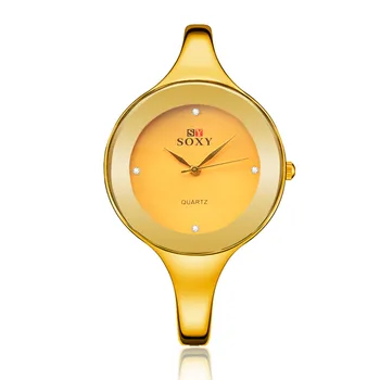 

Women dress watch brand SOXY quartz fashion high quality new designer stainless steel luxury round dial wristwatches relogios