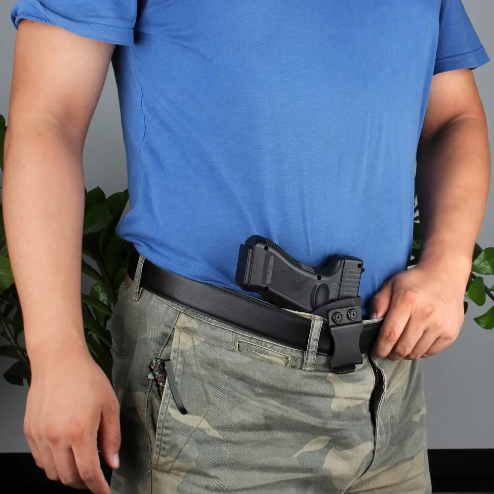 Vapanda IWB Kydex кобура Glock 17 черная Скрытая Кобура Для Пистолетов 22 31 Охота|Кобуры| |