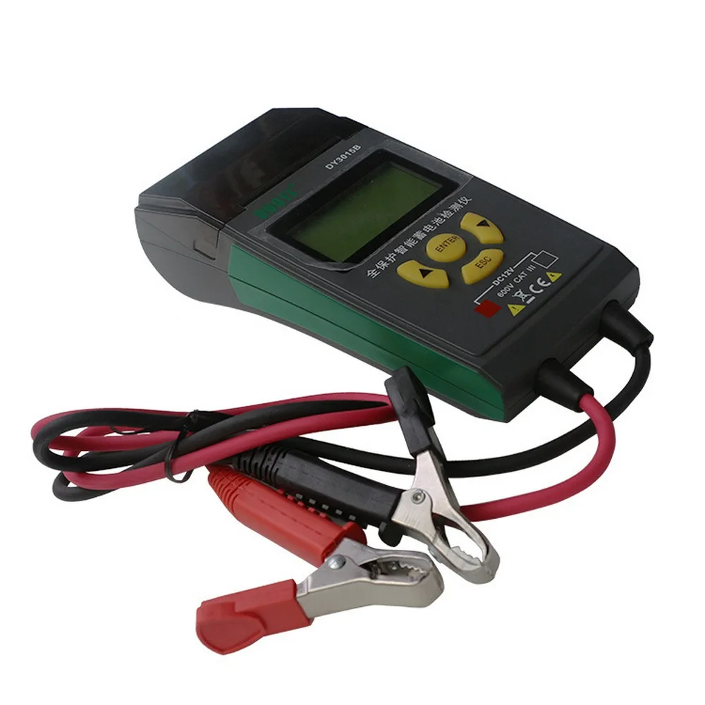 Probador de batería de coche 12V24V batería Digital automotriz y probador de Sistema eléctrico con herramientas de diagnóstico de reparación de coches de impresora Probador de batería de coche 12V24V batería Digital automotriz y probador de Sistema eléctrico con herramientas de diagnóstico de reparación de coches de impresora