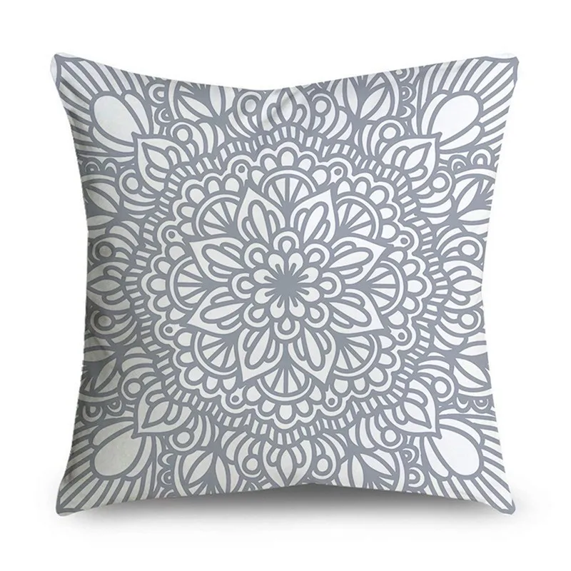 45*45 см серый полосатый геометрический наволочка из полиэстера Cojines Decorativos Para диван домашняя спальня, диван, декор 40814 - Цвет: S