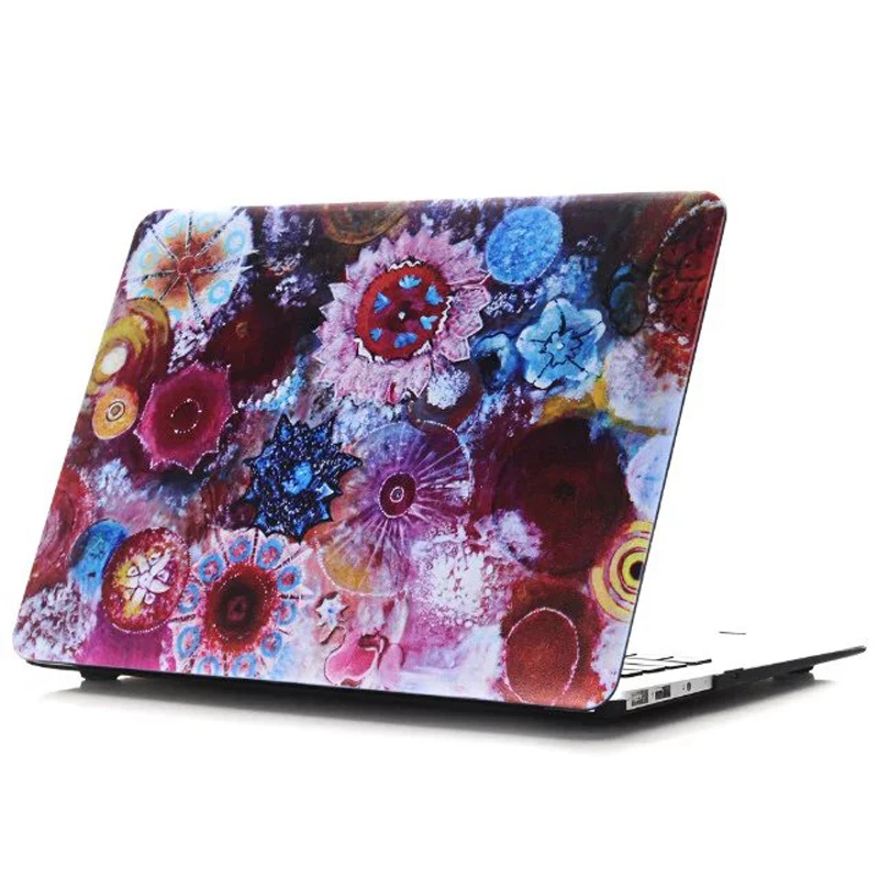 

Flower print case for mac book air 13 case air 11 Retina 12 pro 13 case Laptop bag coque for macbook pro 15 retina case
