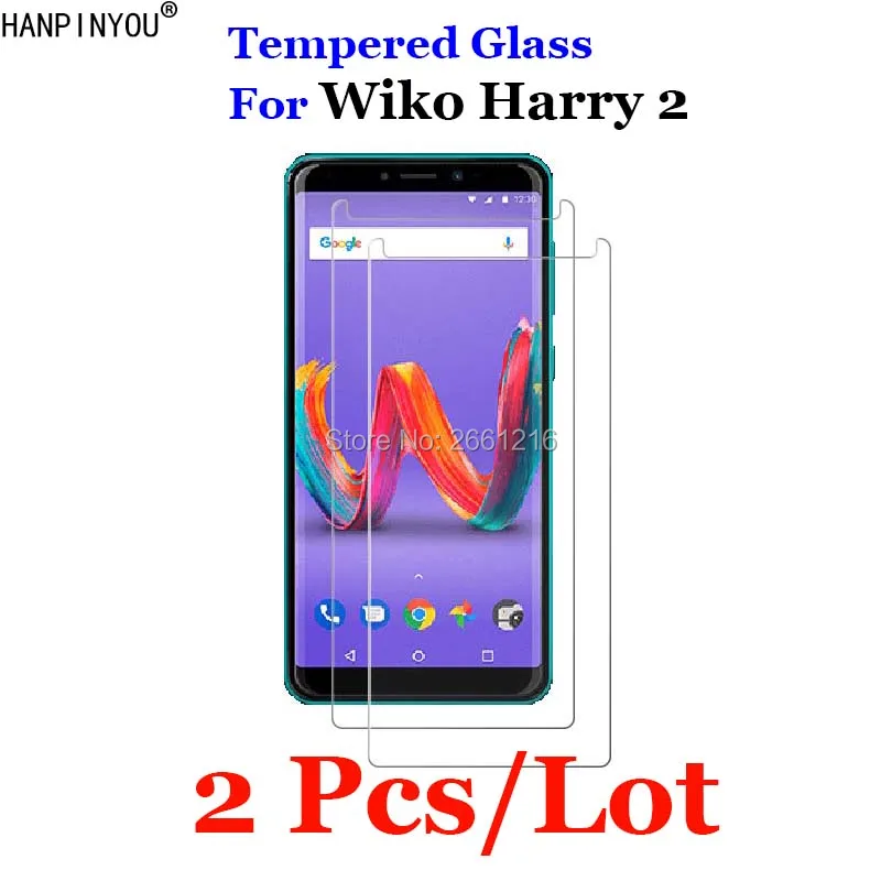 

2 Pcs/Lot For Wiko Harry2 Tempered Glass 9H 2.5D Premium Screen Protector Film For Wiko Harry 2 5.45