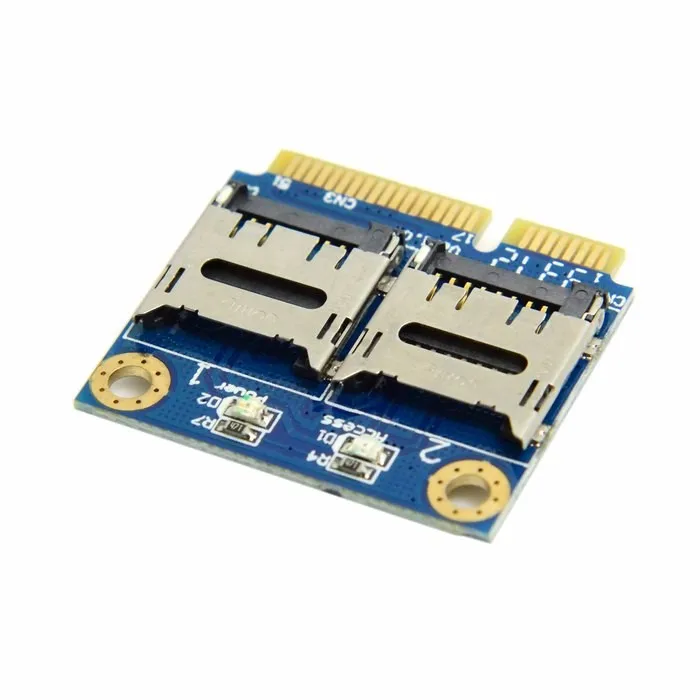 Dual TF Micro SD Card to Mini pcie pci express pci express PCI E