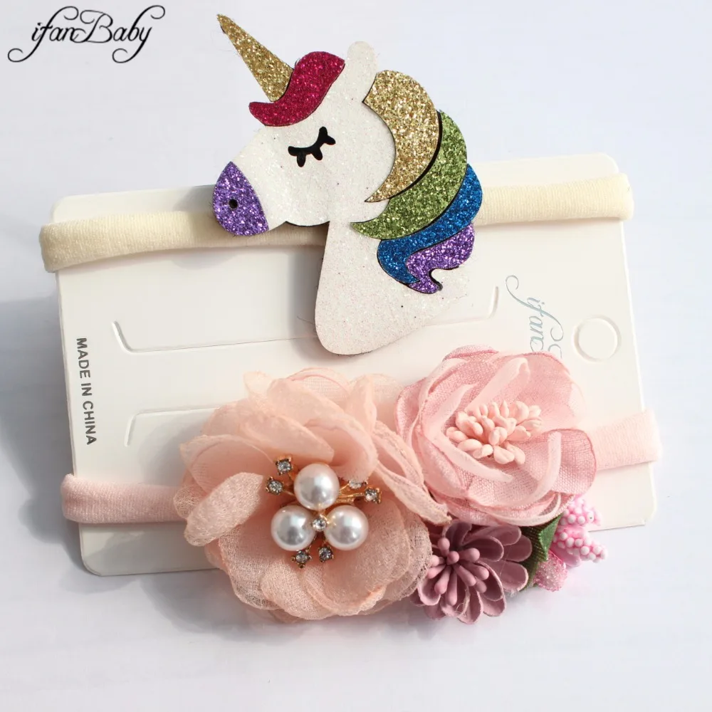 Baby Unicorn nylon headband (3)