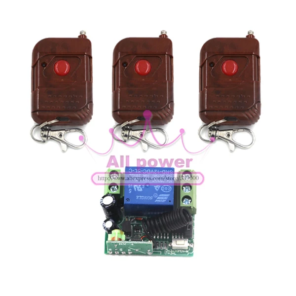 

DC 12V 1CH Wireless Lamp Switch and Remote Control System for Electronic Door Windows