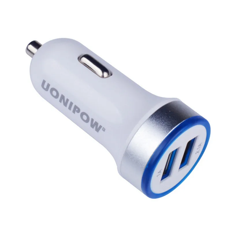 Автомобильное зарядное устройство 3.4 a алюминиевая dual 2 порт usb автомобильное для