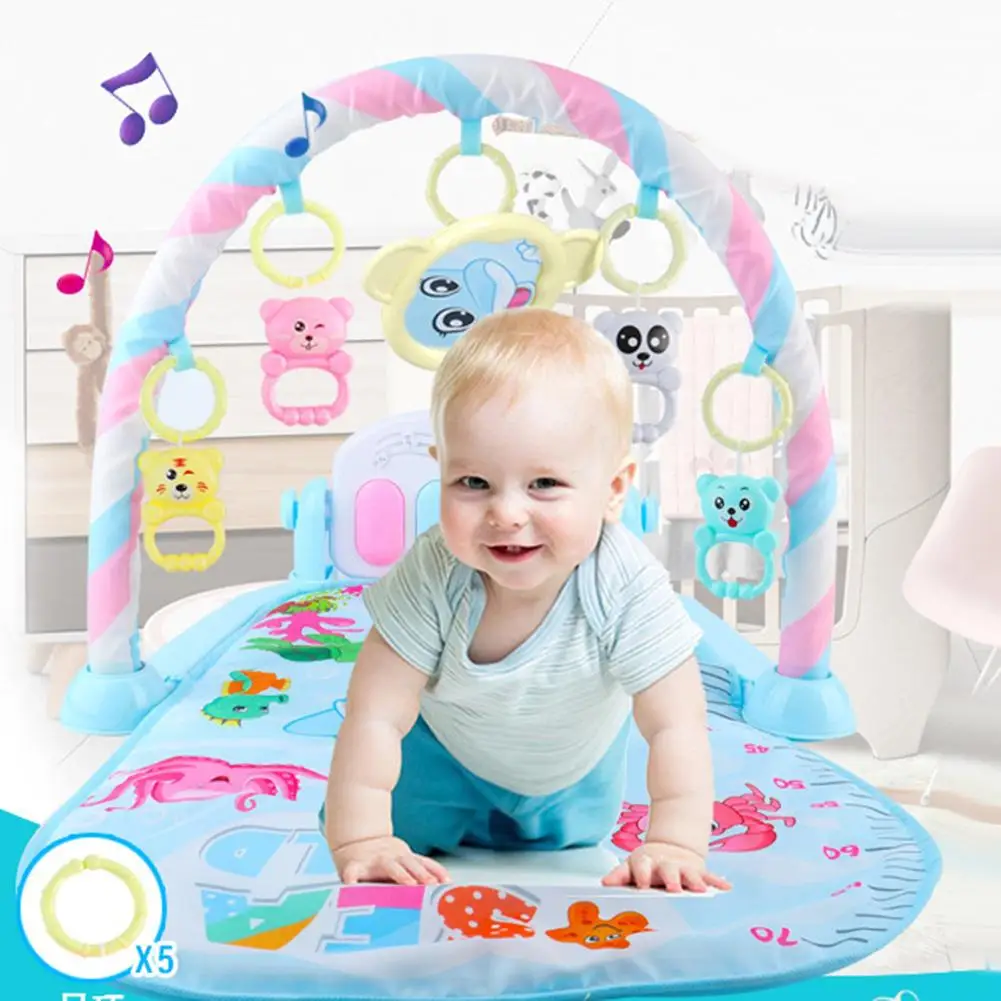 

Infant Baby Pedal Piano Play Mat Cushion Gym Blanket Fitness Bodybuilding Frame for baby play and early educational