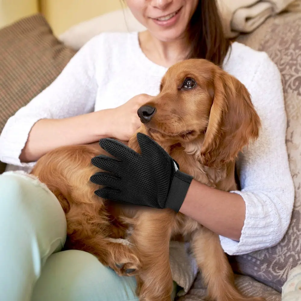 Силиконовая перчатка для ухода за домашними животными для собак, щетка для ухода за домашними животными, перчатка для ухода за домашними животными, перчатки для стрижки кошек и собак, 1 шт
