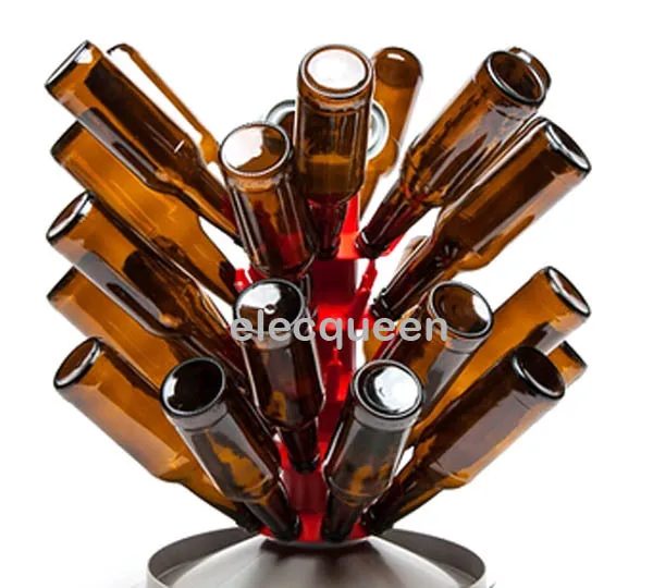 New 45 -Bottle Tree Drainer Drying Rack For Beer Wine Bottles