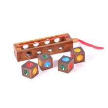 Креативные цветные детские деревянные развивающие игрушки Kong Ming Lock Luban ball, цветные шахматные игры, игрушки для детей, подарки