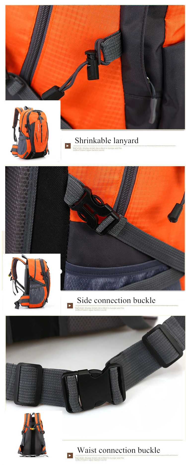 Мужские спортивные дорожные рюкзаки, Водонепроницаемые рюкзаки Molle для альпинистов и скалолазов, походов на открытом воздухе