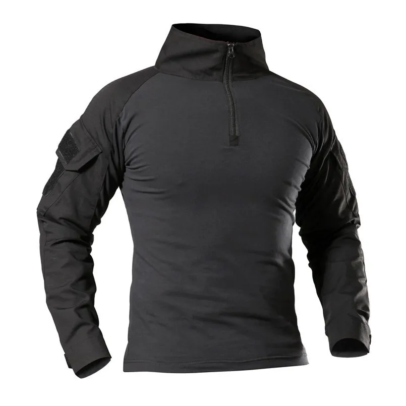 

2019 Men's Outdoor Hiking Climbing Hunting T Shirt Tactical Military Long Sleeve T Shirt Spring/Summer Quick-drying Sports Tees
