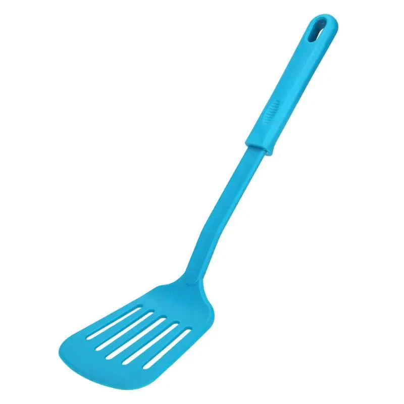 Антипригарная силиконовая кухонная утварь кухонная посуда кулинарная ложка посуда с ручкой из нержавеющей стали дизайн крючка с отверстием легко чистить - Цвет: Kitchen utensils B