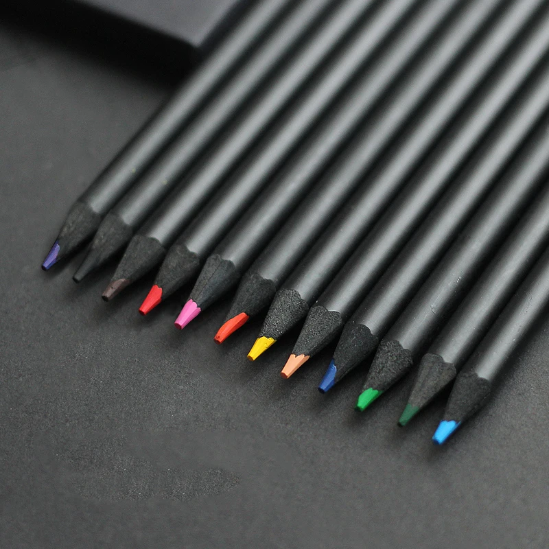 12 Pcs/Set High Quality Color Pencil Set 12 Different Colours Colored