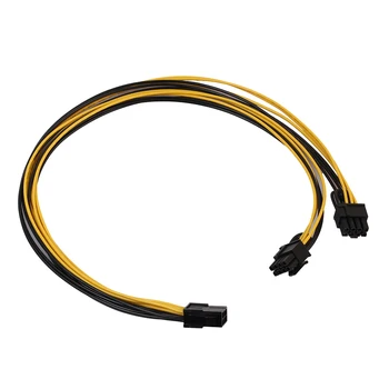 

6PIN to dual 8PIN (6PIN + 2PIN) for graphics card power supply line PCIE power splitter for graphics BTC Mine