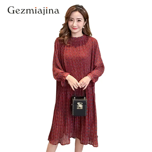 2019 New Spring Maternity Clothes Maternity Dresses Long Sleeve