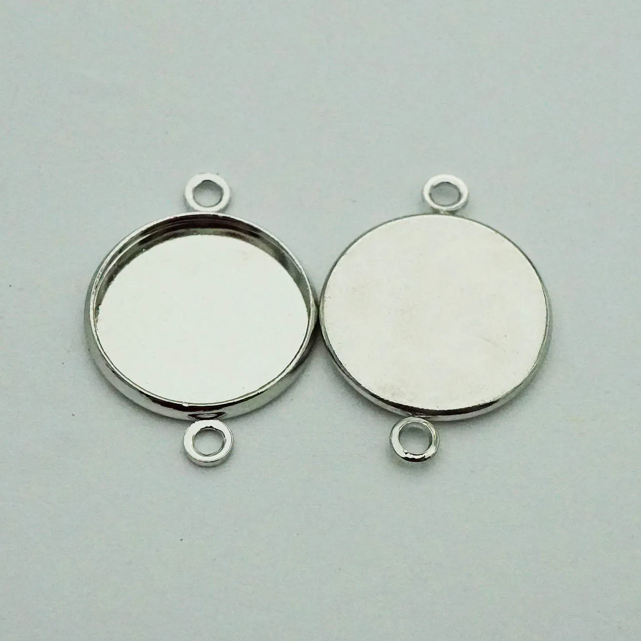 20 шт 12 мм-25 мм одиночное двойное кольцо круглое звено без надписи DIY на основе кабошона браслет Подвеска для ювелирных изделий