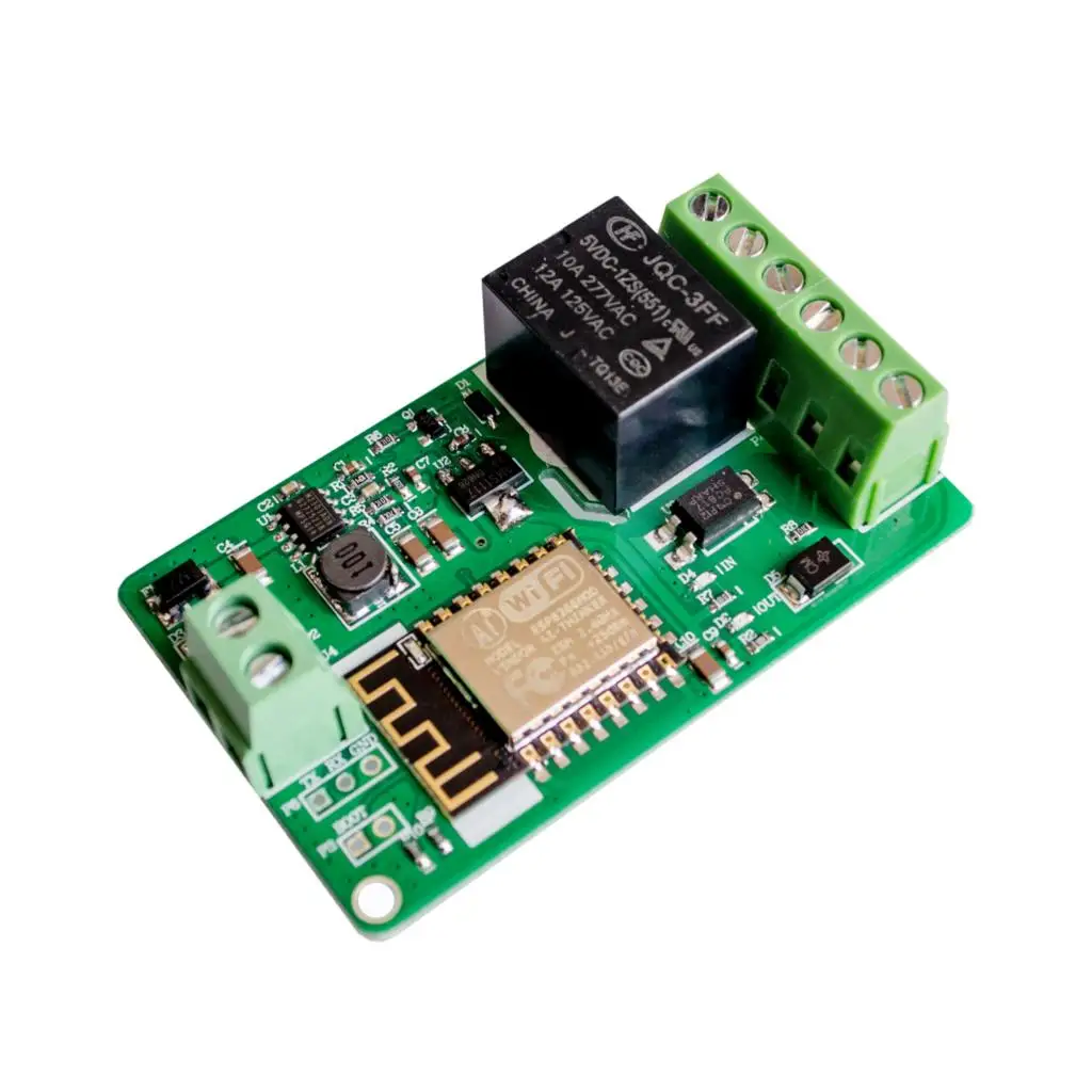 Новое поступление 1 шт. зеленый ESP8266 10A 220 в сетевой релейный WIFI модуль вход DC 7 В ~ 30