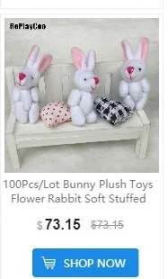 2 шт./лот Kawaii Bunny 11 см мягкие плюшевые коричневые кролики детские игрушки Маленькая подвеска подарки на день рождения свадебные декорации вечеринок J00701
