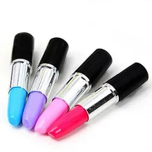 5 шт./партия, милая прекрасная помада в форме синих чернил, шариковая ручка, 0,5 мм наконечник