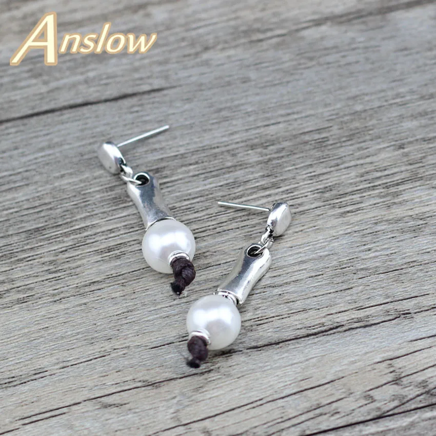 

Anslow Brand 2018 Best Selling Fashion Jewelry Handmade Rope Imitational Pearls Women Drop Earrings For Women Men Gift LOW0081AE