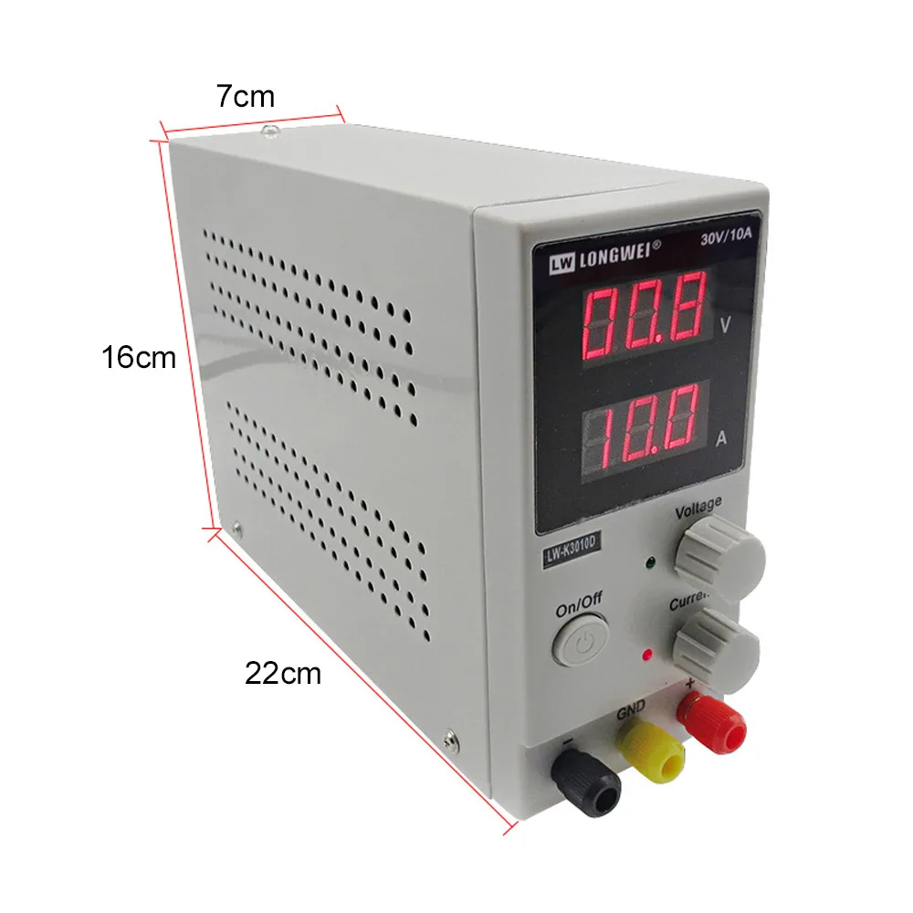 LW-K3010D источник питания постоянного тока Регулируемый цифровой литиевый аккумулятор для зарядки 30 в 10 А регуляторы напряжения переключатель лабораторный источник питания