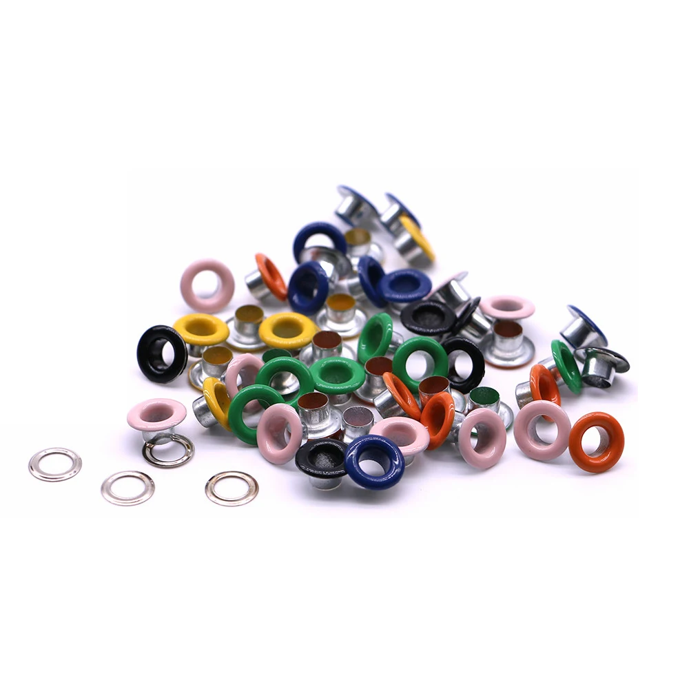 100sets/pack(Outer diameter)8mm (internal)4mm (high)4mm bronze eyelets miniature eyelets Eleven colors Q-13