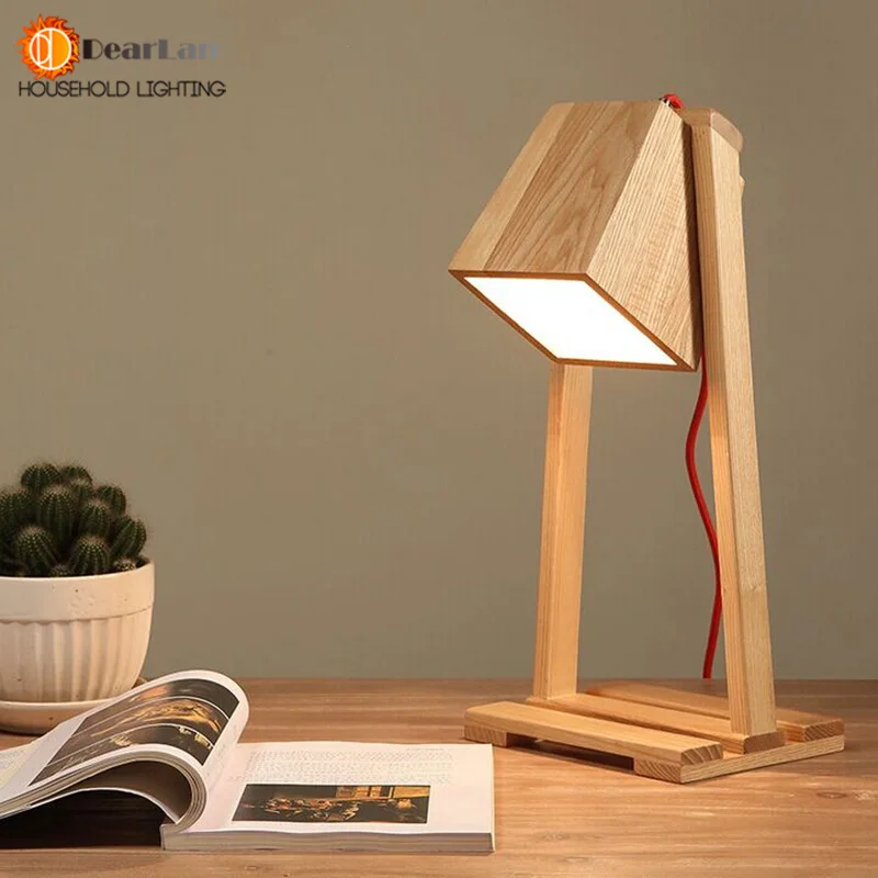 moderno estudio de madera led de lectura lmparas de mesa lmpara de mesa cabecera del escritorio de interior para la sala de estar sala de estudio sala de - Lamparas De Madera moderno estudio de madera led de lectura lmparas de mesa lmpara de mesa cabecera del escritorio de interior para la sala de estar sala de estudio sala de - Lamparas De Madera