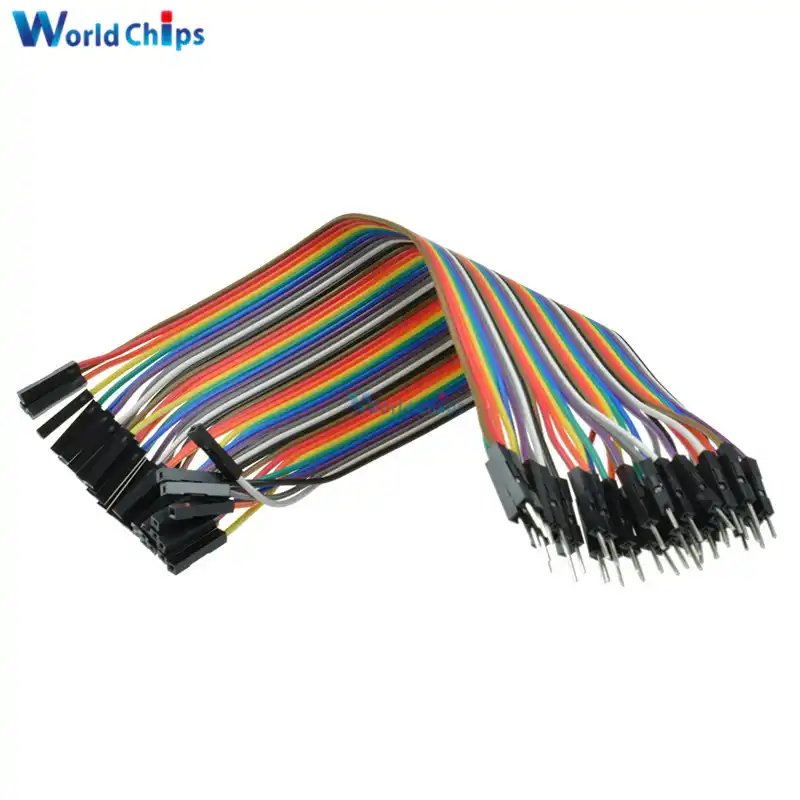 40pcs 20cm 2.54mm Male to Male Jumper Wire Dupont Cable for Arduino