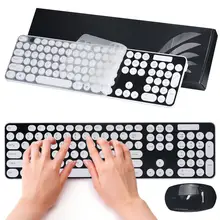 2.4G Keyboard Wireless Mouse and Keyboards Set for Desktop Laptop Black 17Nove25