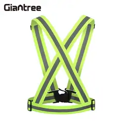 Giantree высокая яркая Регулируемый светоотражающий жилет, куртка Велоспорт видимость светоотражающие открытый Детская безопасность Бег