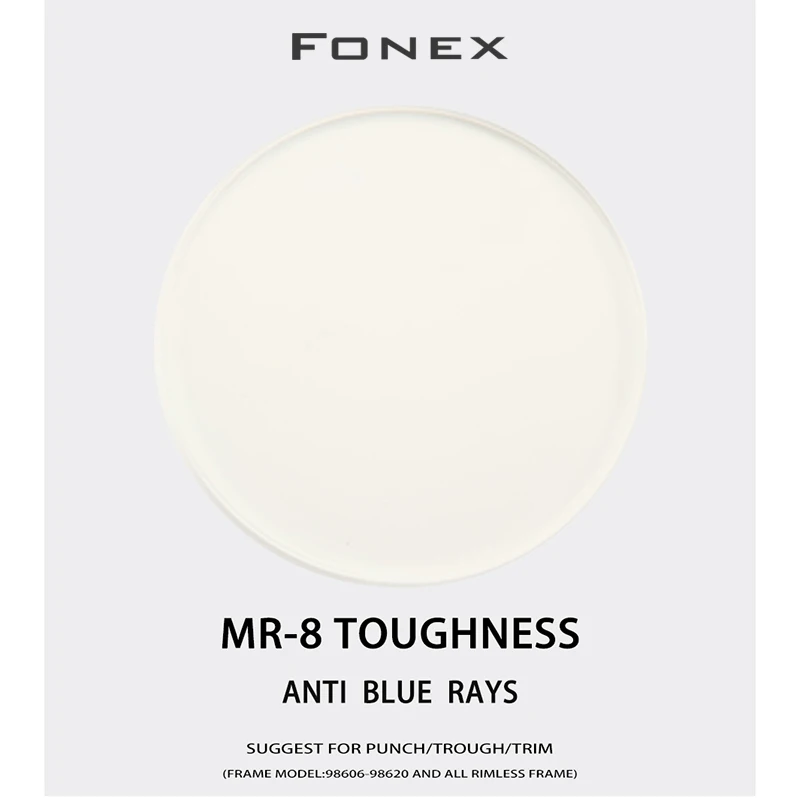 US $40.00 161 Mr8 Anti Blue Toughness Thinner SuperTough Optical Aspheric Anti Blue Light LensesSuggest For PunchTroughTrim