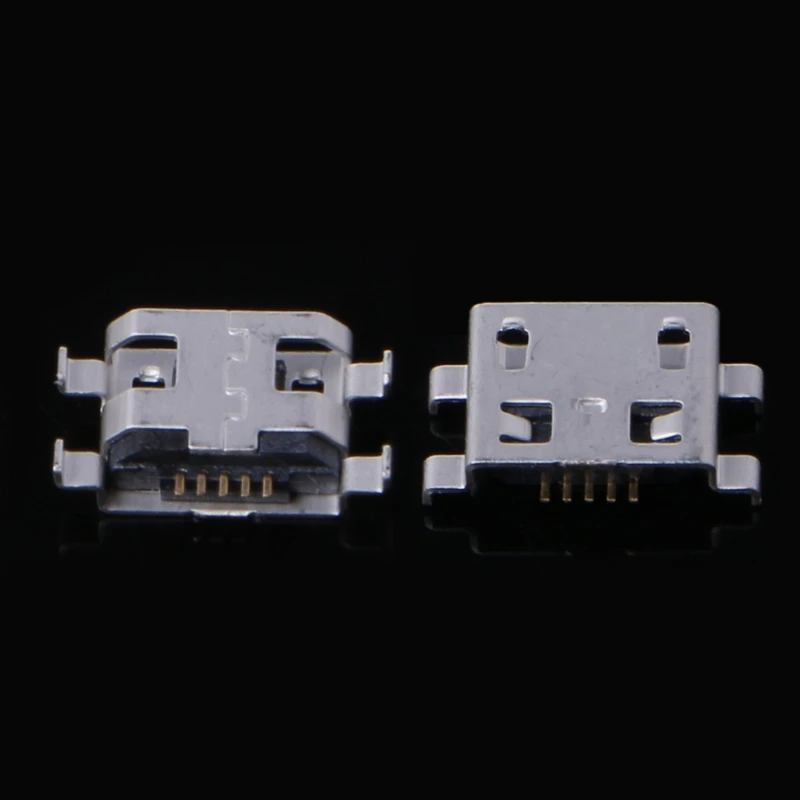 

10 Pcs Type B Micro USB 5 Pin Female Charger Mount Jack Connector Port Socket