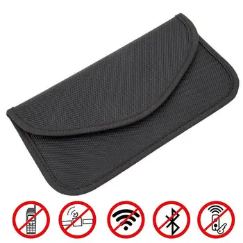 

Car key signal interception shielding package key bag Velcro anti-hacker mobile phone bag clutch bag