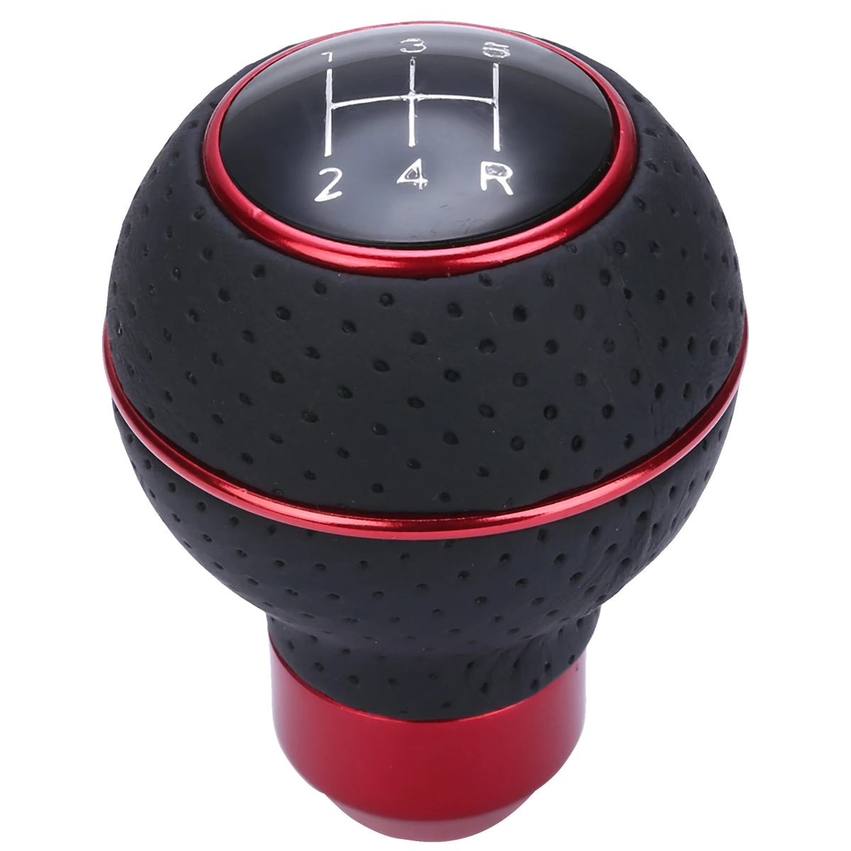 

2019 New 5 Speed Aluminum Leather Car Manual Shift Knob Car Gear Stick Shift Knob Shifter Lever Universal