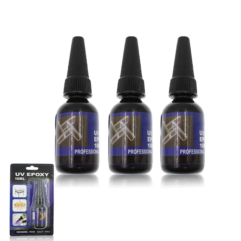 3Pcs Liquid UV Ultraviolet Epoxy Resin Glue Bond Super Strong Adhesive