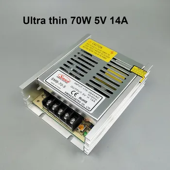 

70W 5V Ultra thin Single 5 volt Output Switching power supply for LED Strip light 176V-264V INPUT