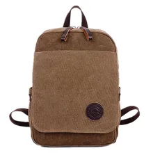 European and American unisex retro fashion canvas backpack men women shoulder Messenger bag M canvas bag